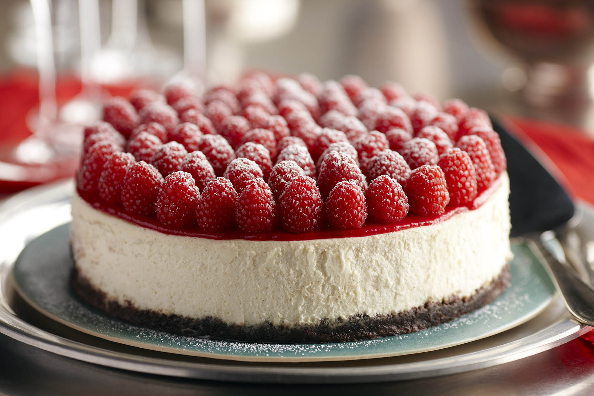 Raspberry Grand Mariner Cheesecake Recipe | Driscoll's