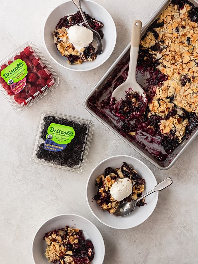 Driscolls Berry Dump Cake