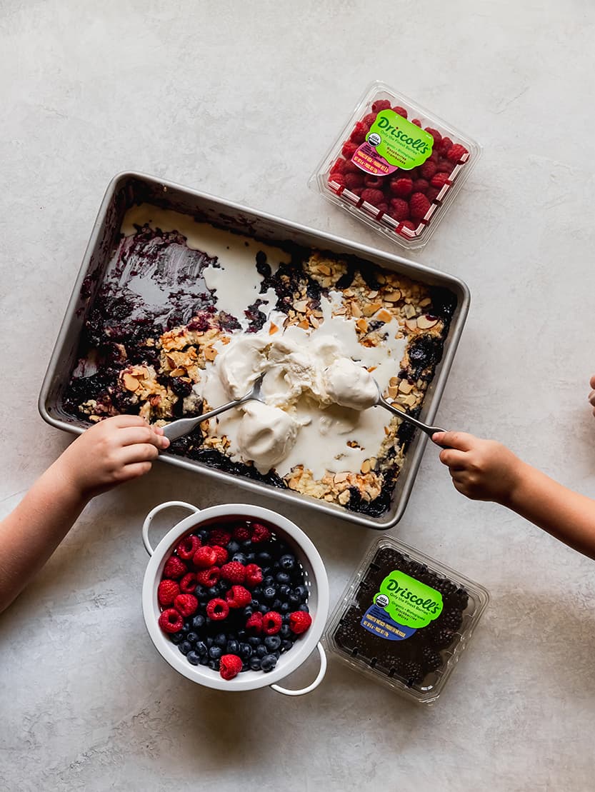 Driscolls Berry Dump Cake