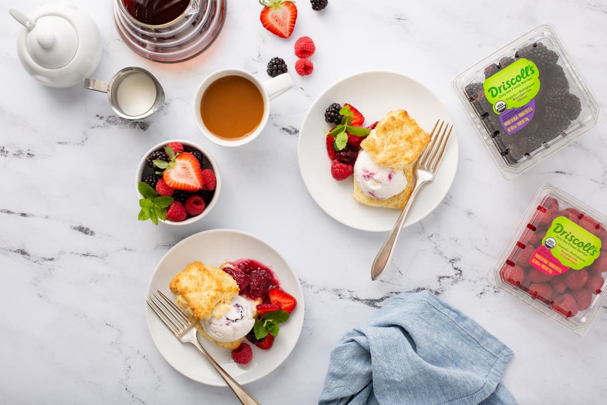 Berry Ice Cream Sandwiches with Driscoll's berries