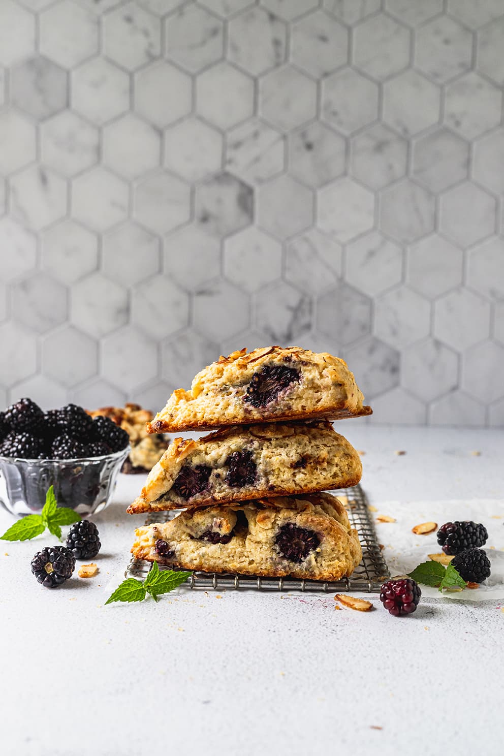 Blackberry Almond Scones with Driscoll's Blackberries
