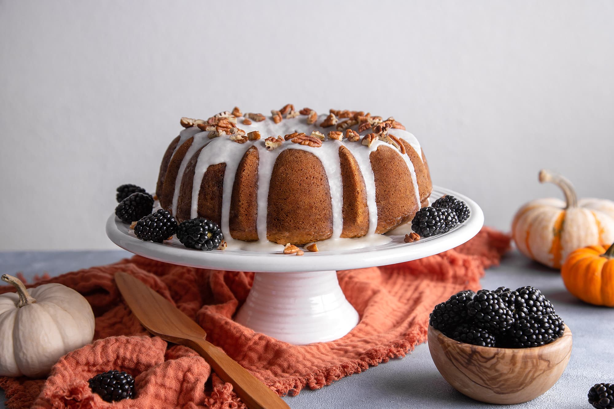 Blackberry Pumpkin Cake