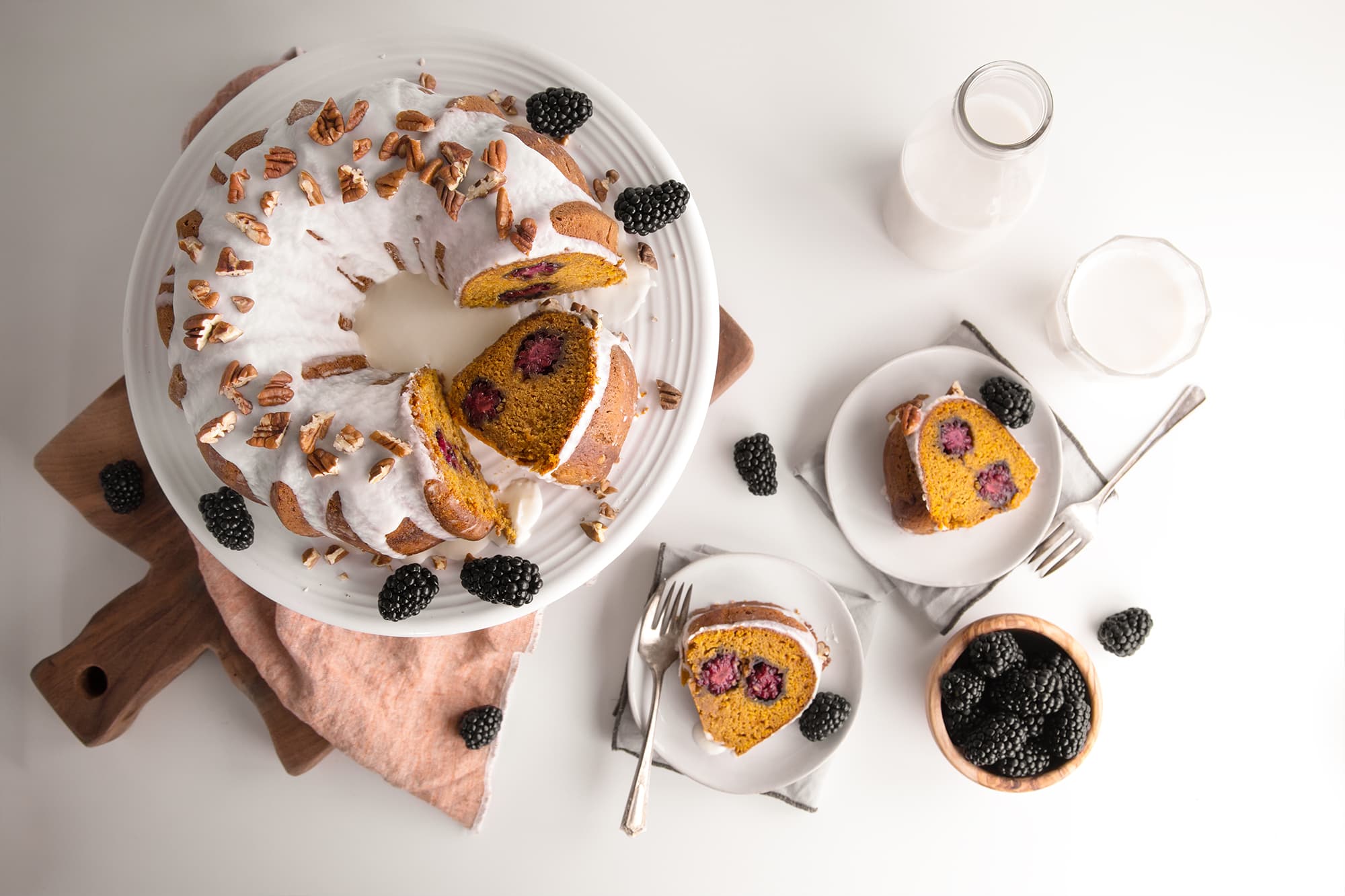 Blackberry Pumpkin Cake