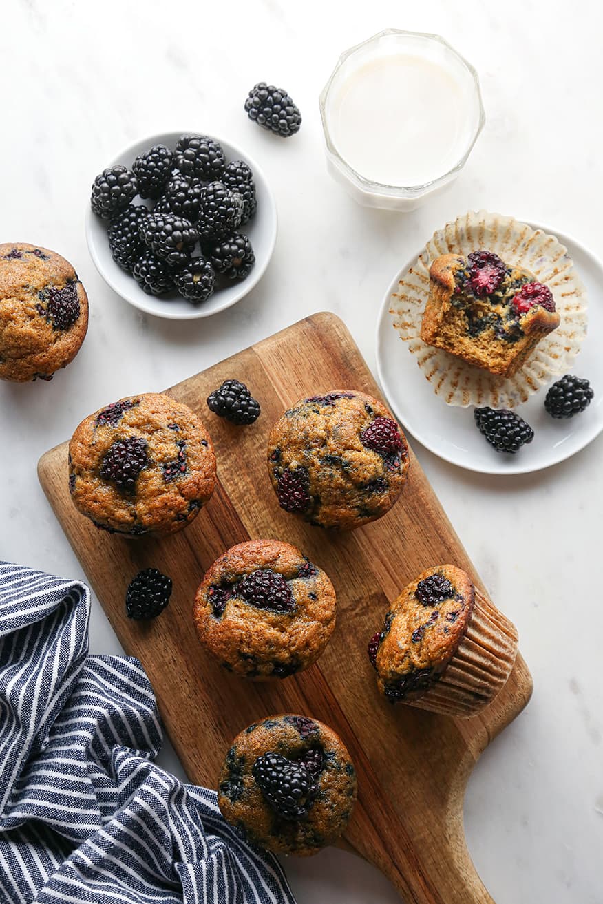 Blackberry Pumpkin Muffins