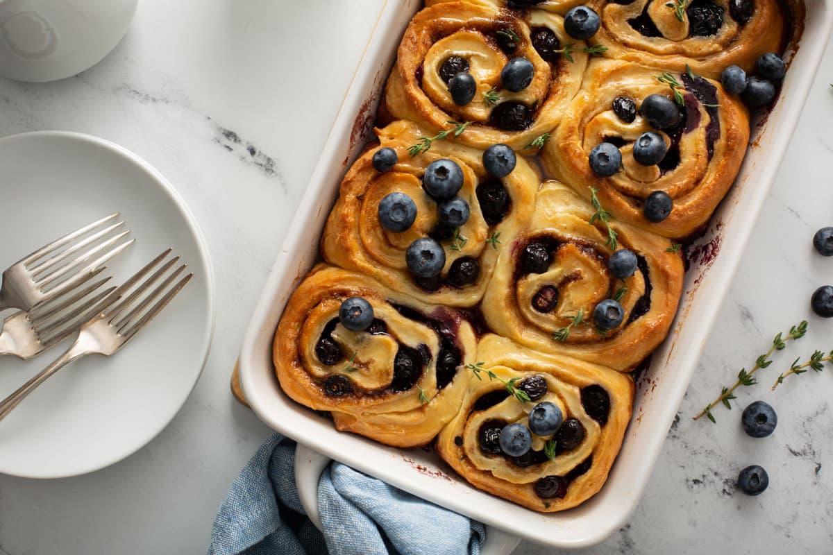 Blueberry Cinnamon Rolls
