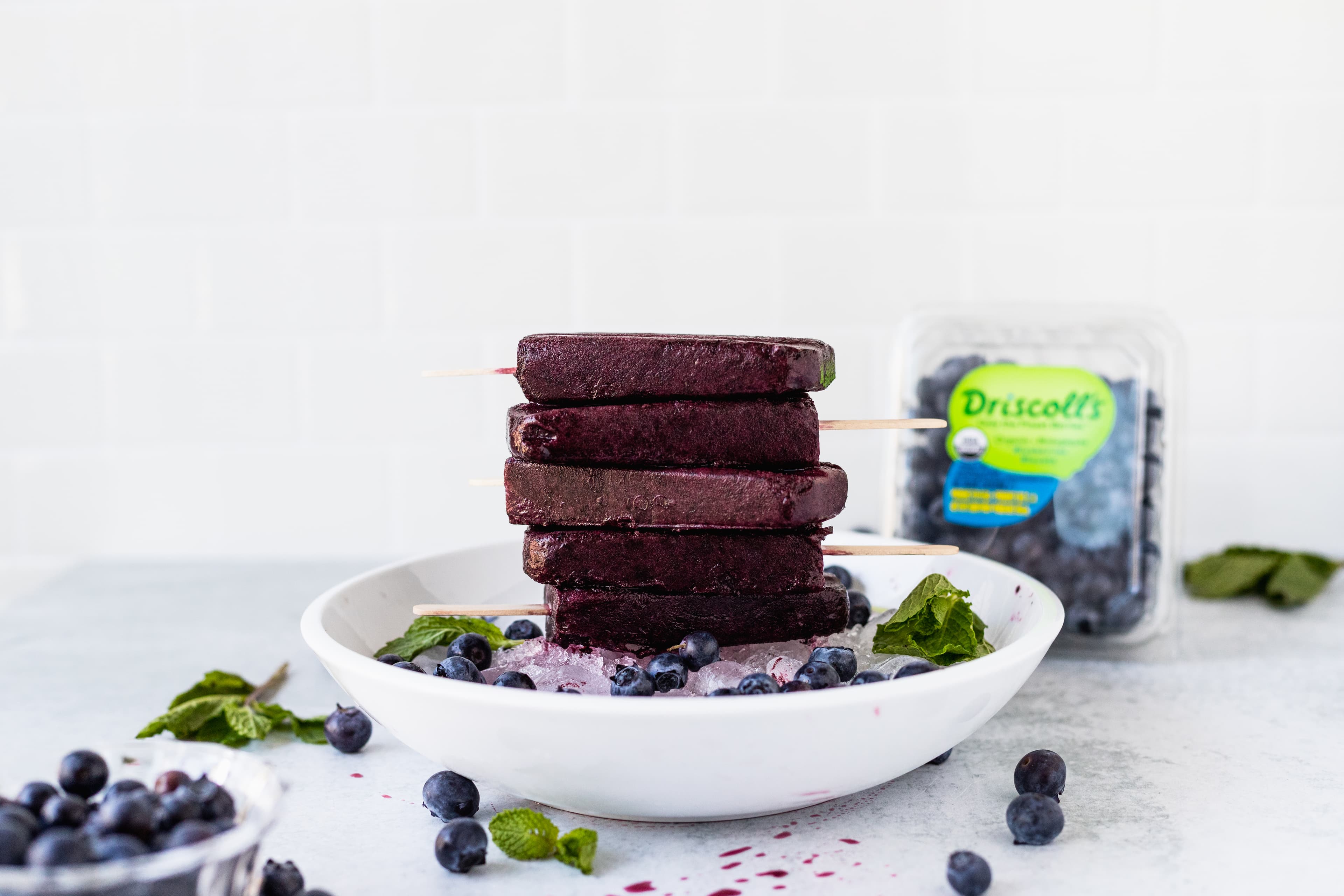 Blueberry Mint Popsicles