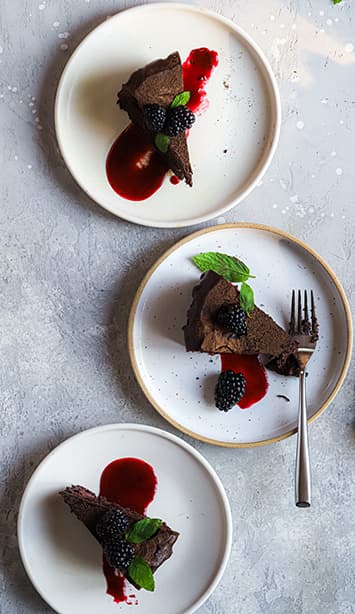 Chocolate Blackberry Torte with Driscoll's blackberries