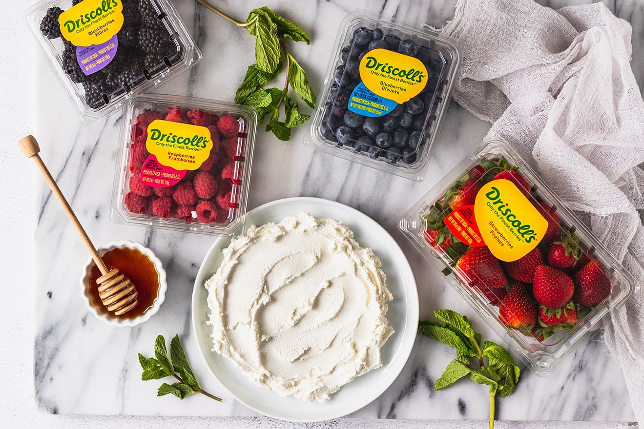 Goat Cheese with Driscolls Berries