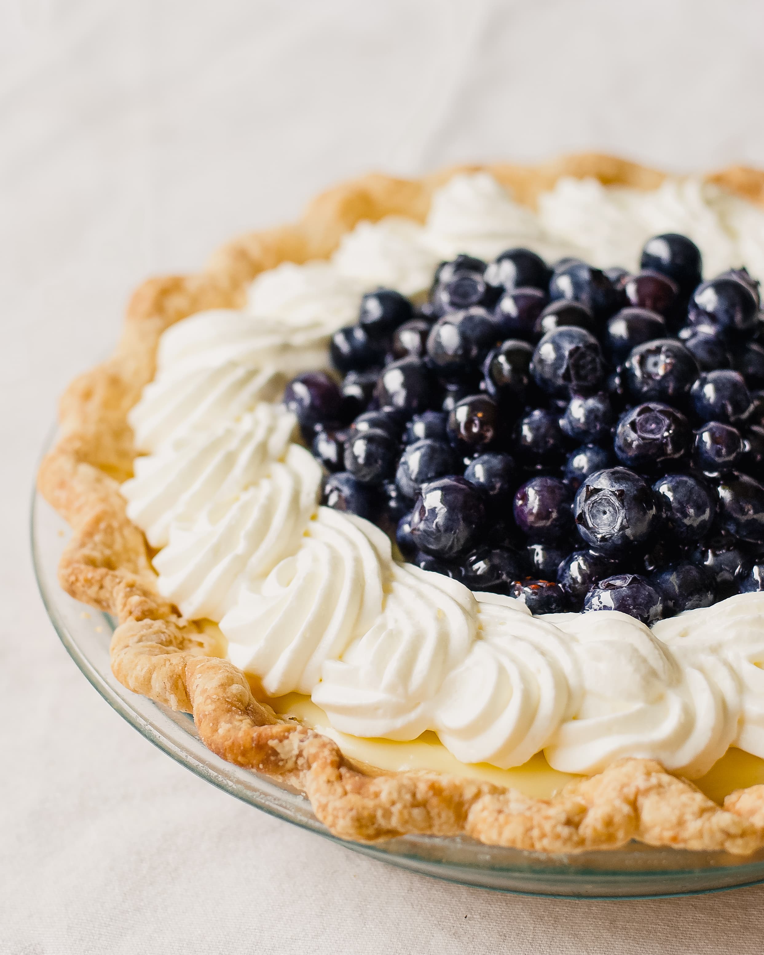 Sour Cream Blueberry Pie