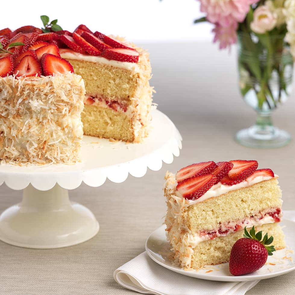 Strawberry Coconut Cake