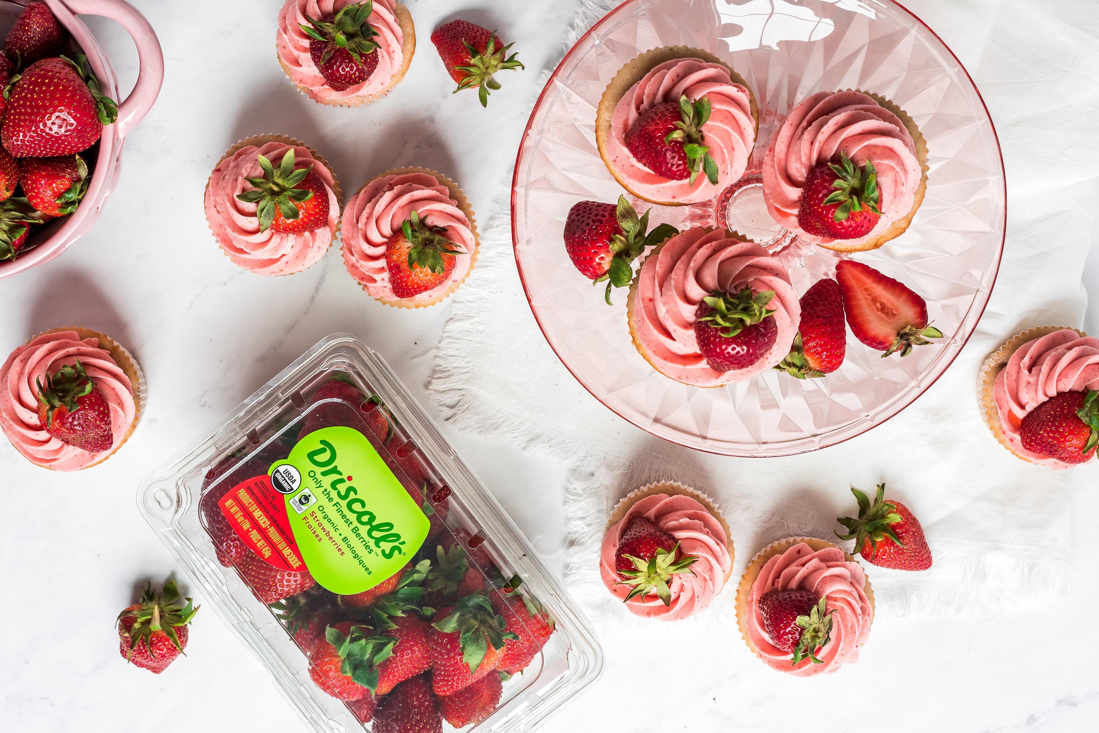 Driscoll's Strawberry Cupcakes