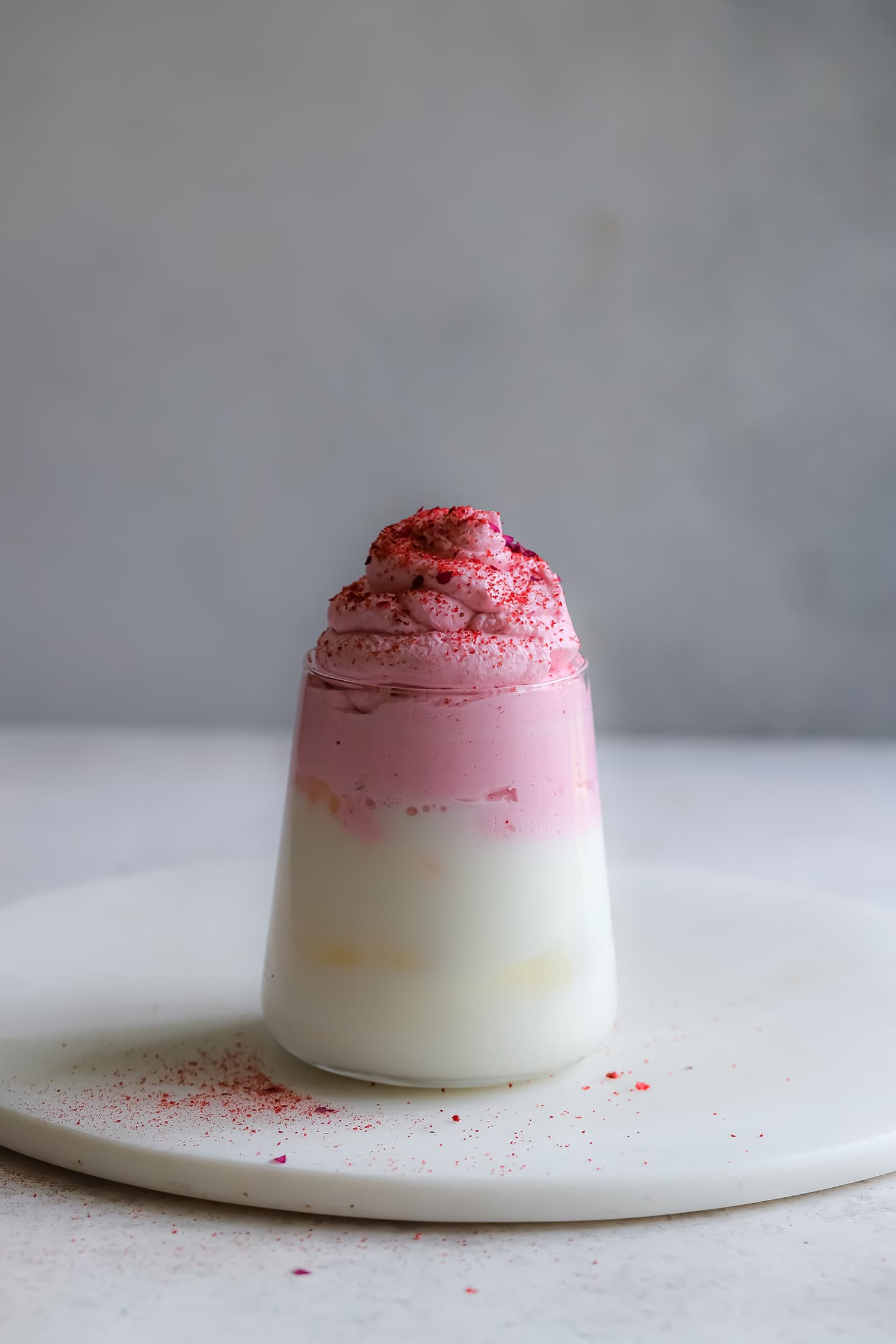 Driscoll's Strawberry Dalgona Coffee with Strawberry Preserve