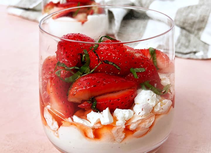 Strawberry eaton mess with fresh Driscoll's strawberries