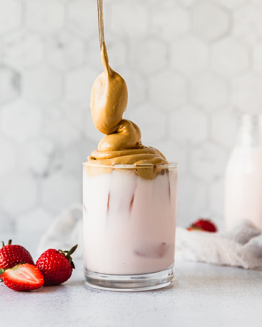 Driscoll's Strawberry Dalgona Coffee