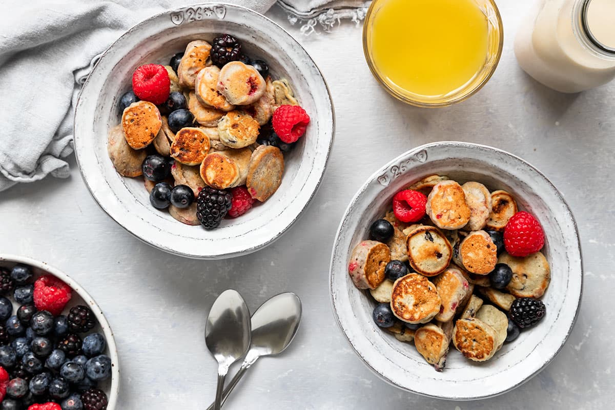 Vegan Berry Pancake Cereal