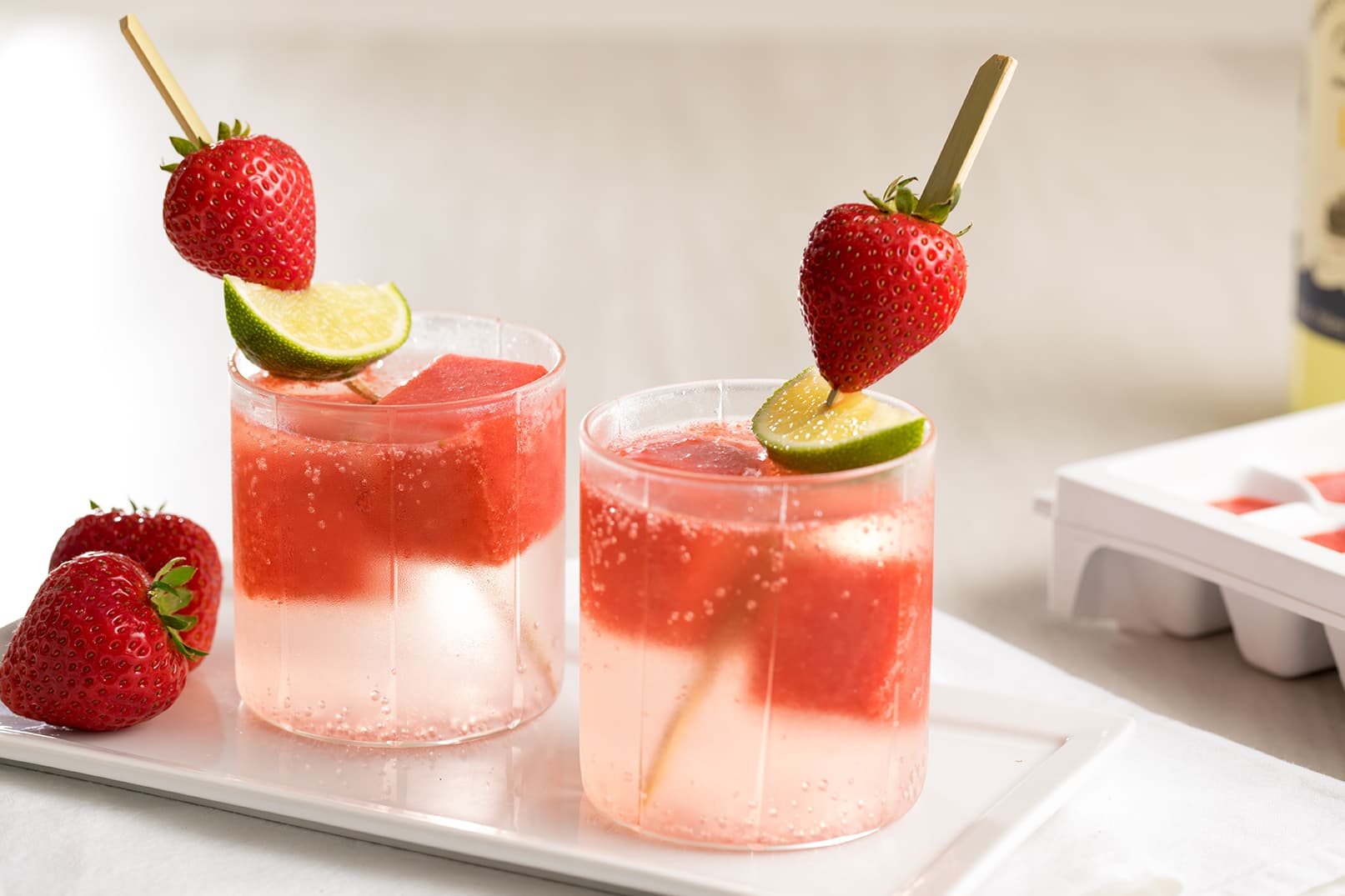 Virgin Strawberry Cocktails with Driscoll's berries