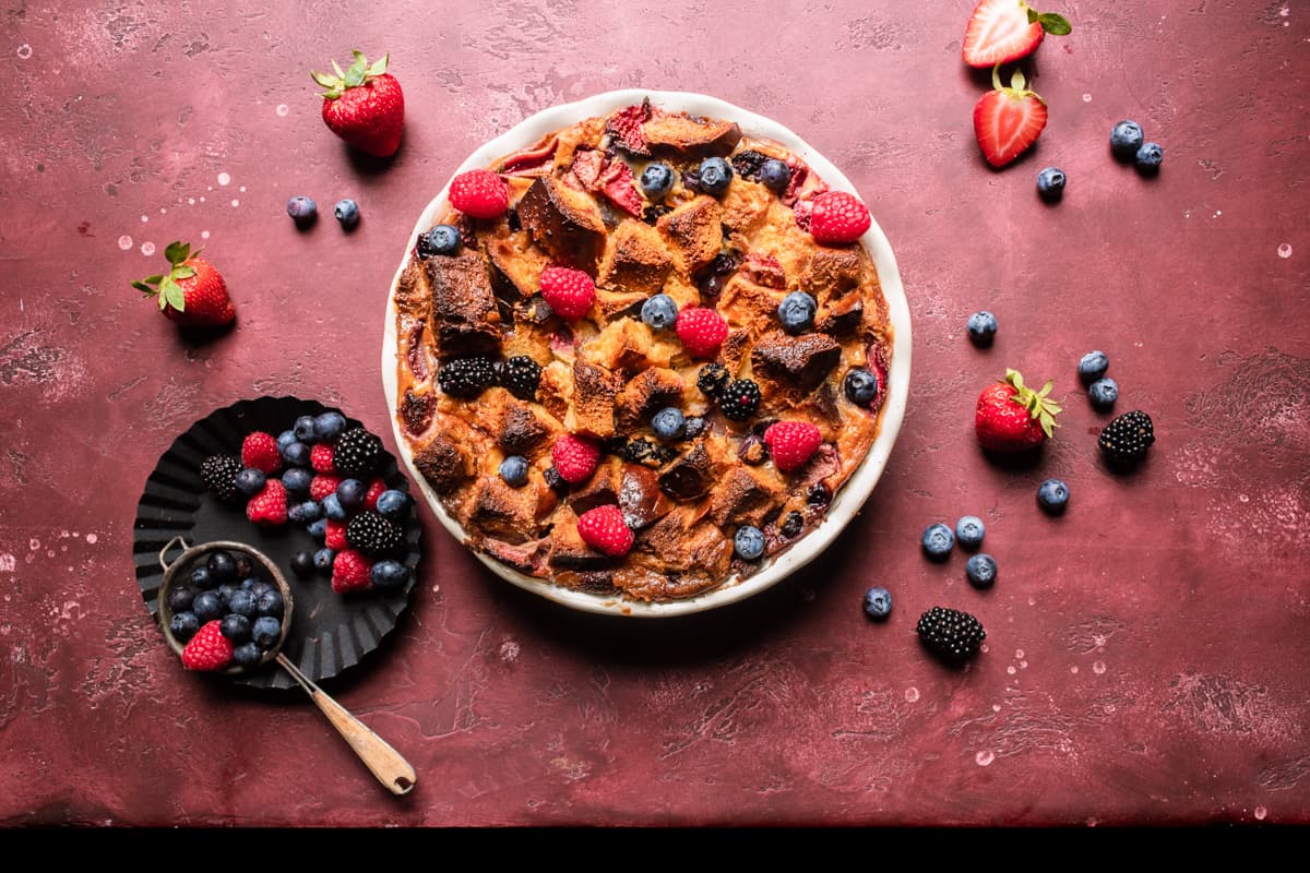 Driscoll's Berry Bread Pudding