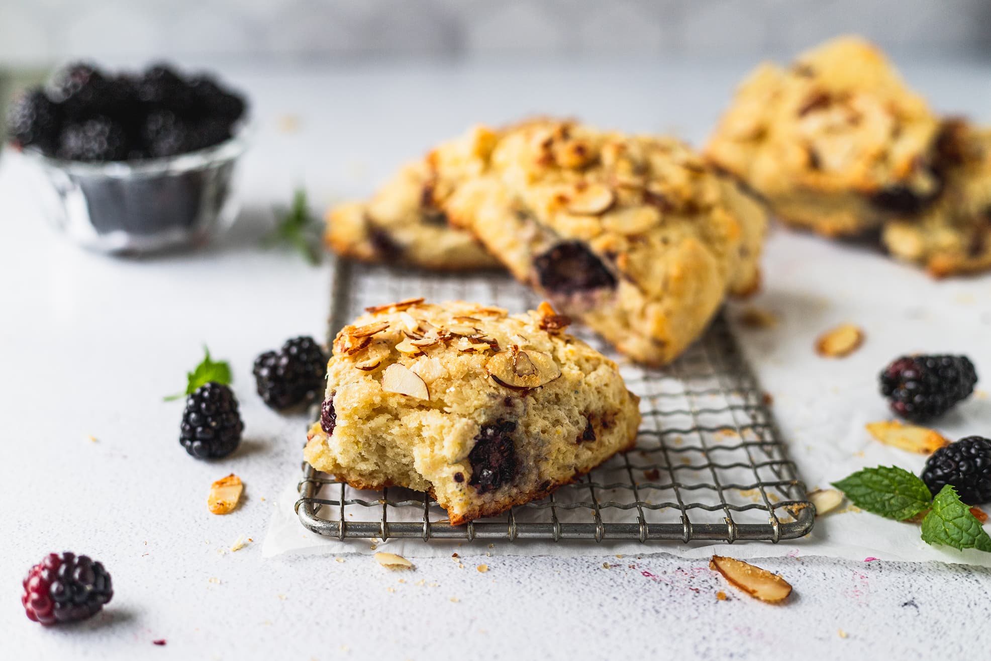 Blackberry Almond Scones with Driscoll's Blackberries