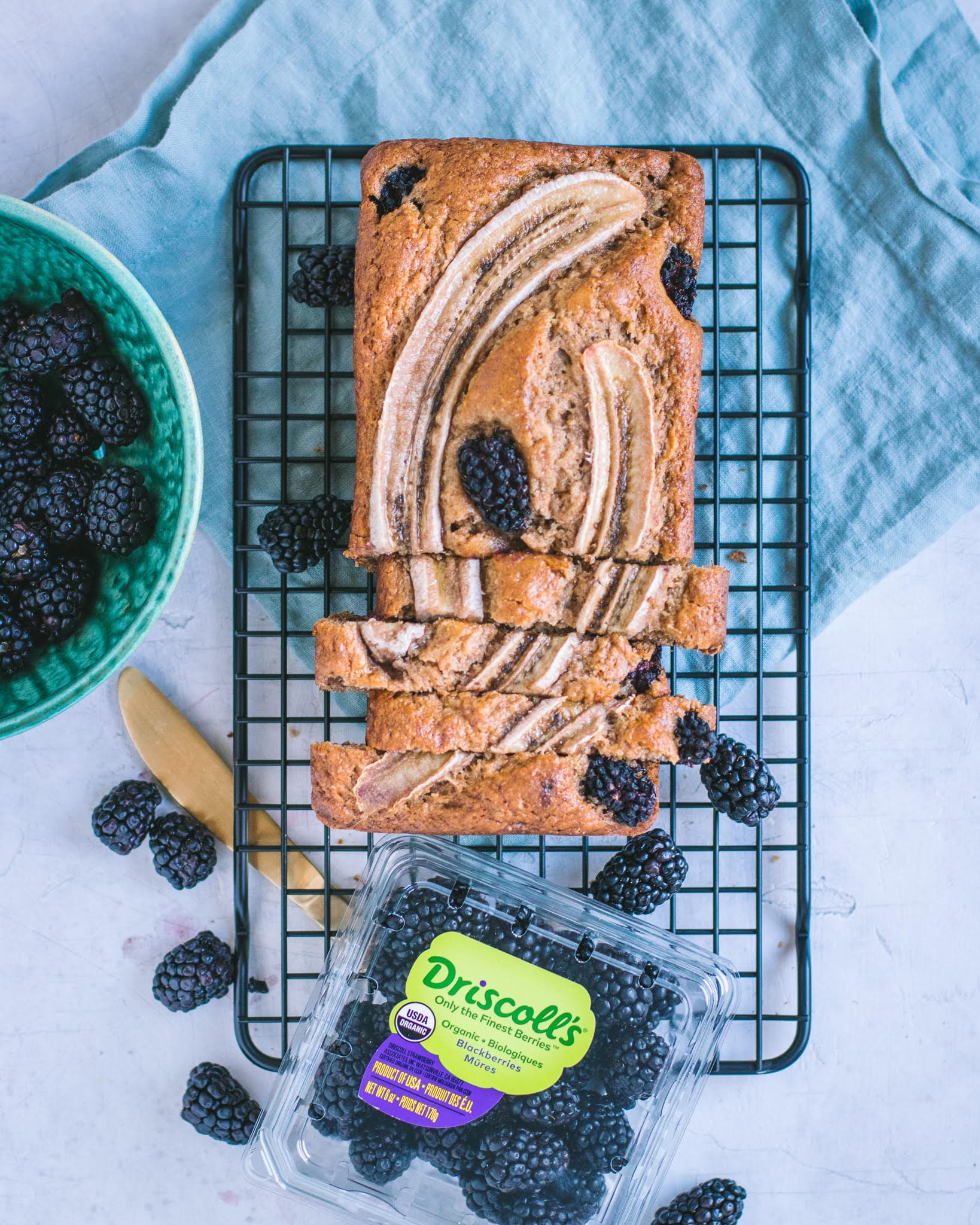blackberry banana bread