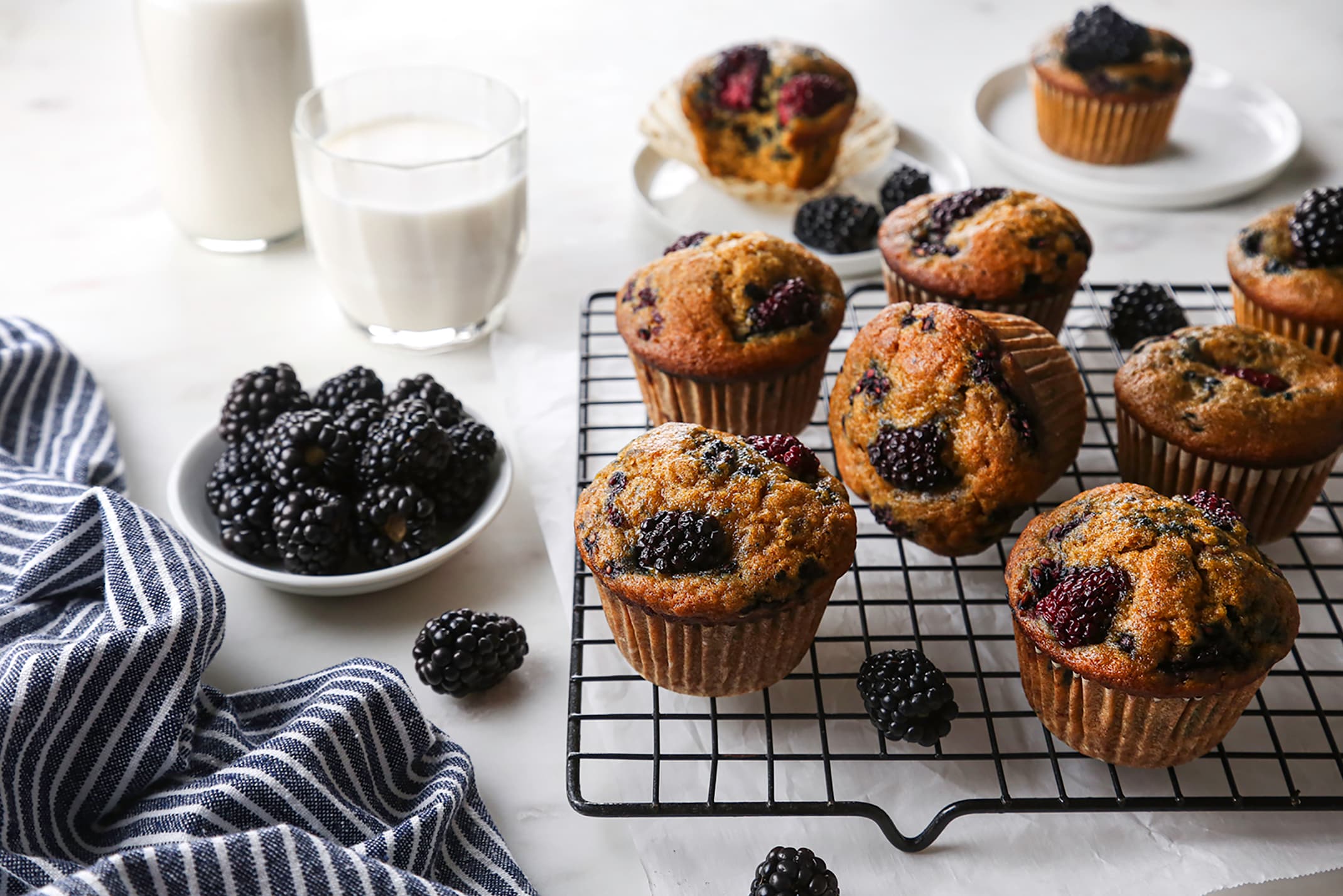 Blackberry Pumpkin Muffins