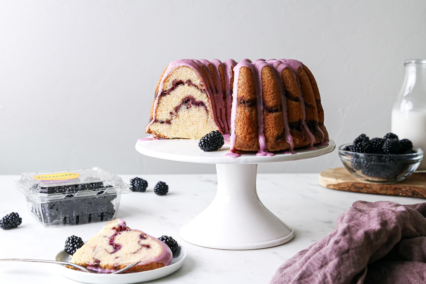 Blackberry Swirl Pound Cake
