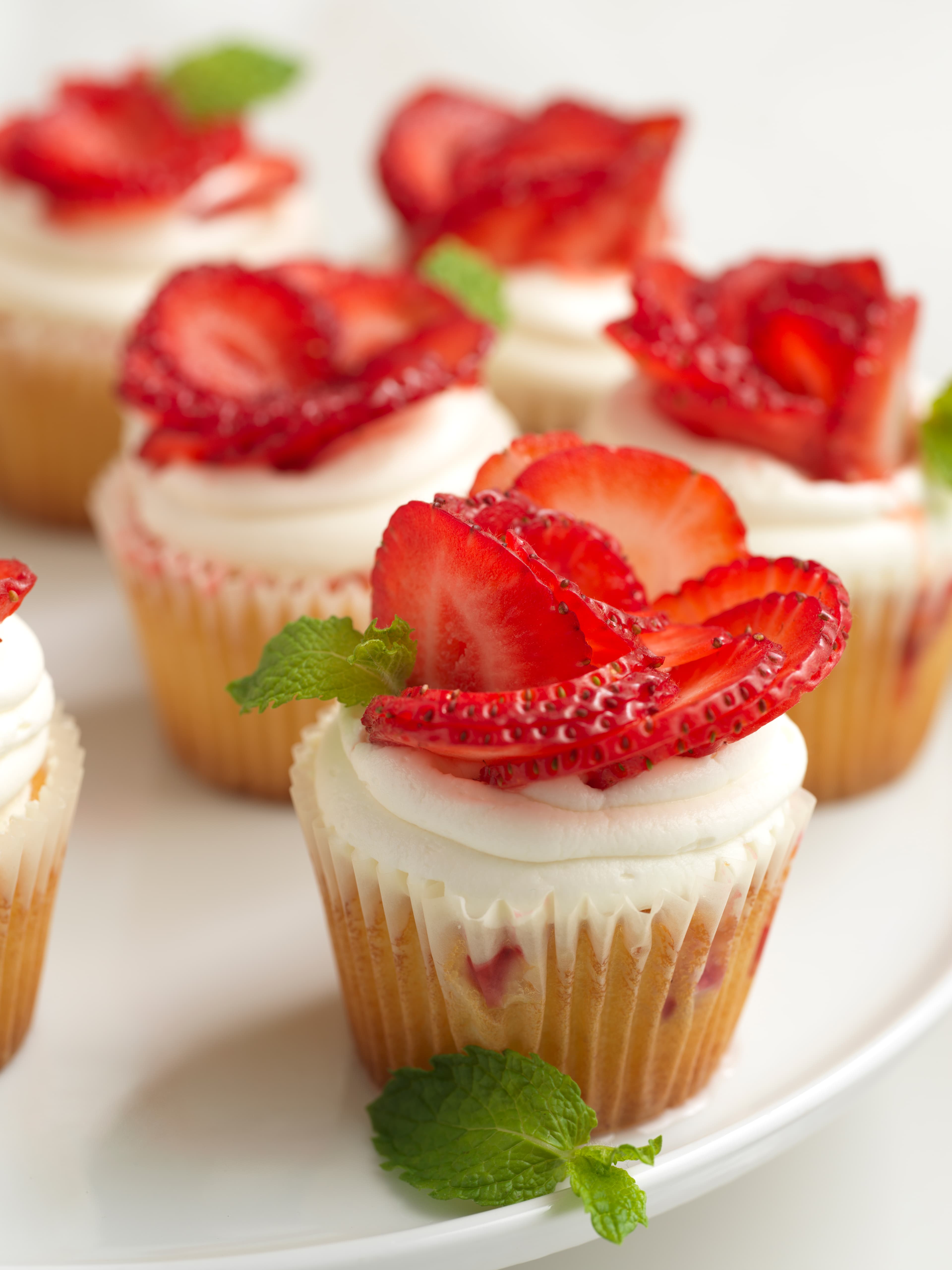 Blossom Strawberry Shortcake Cupcakes