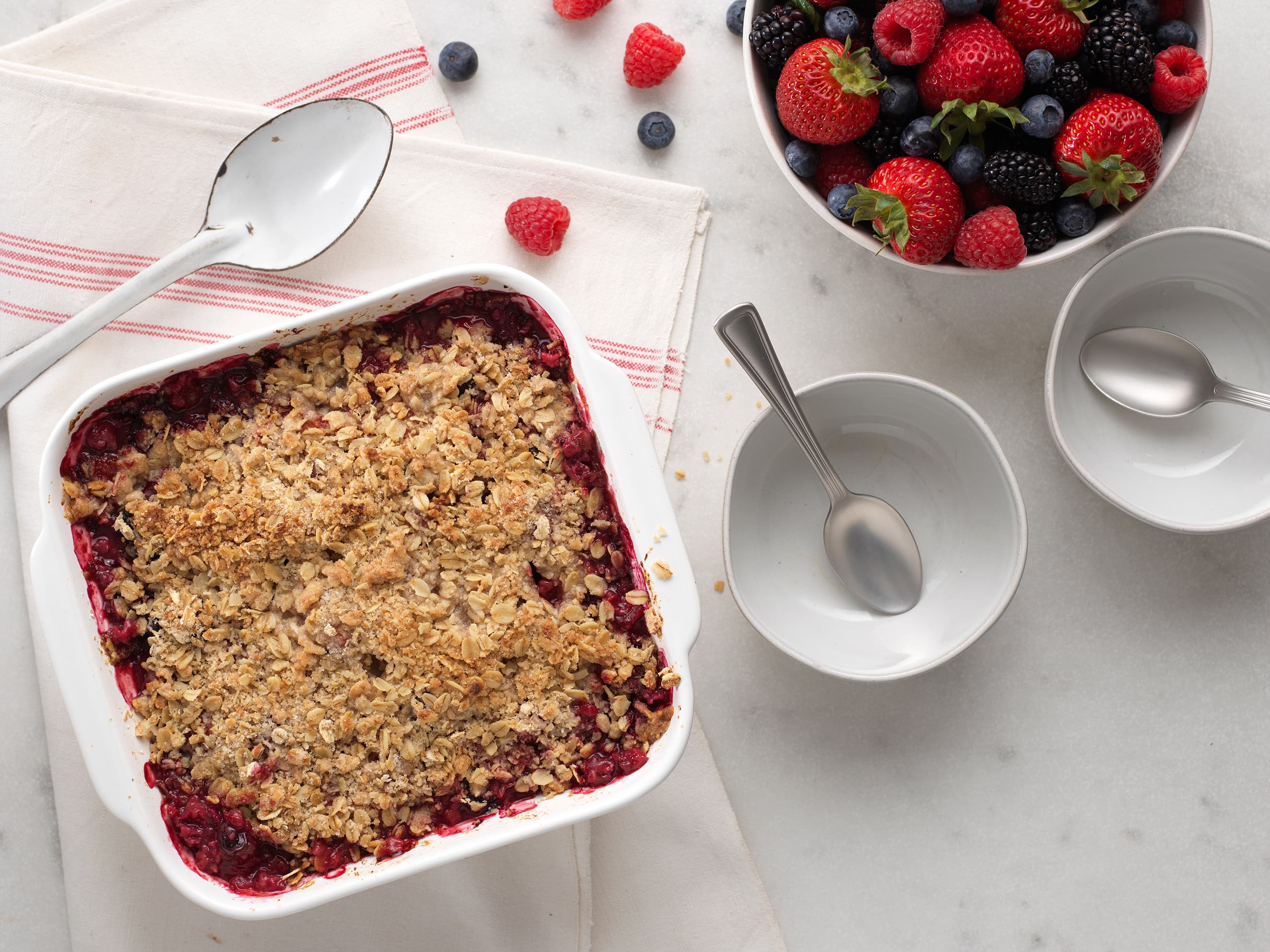 Mixed Berry Crisp with Driscoll's berries