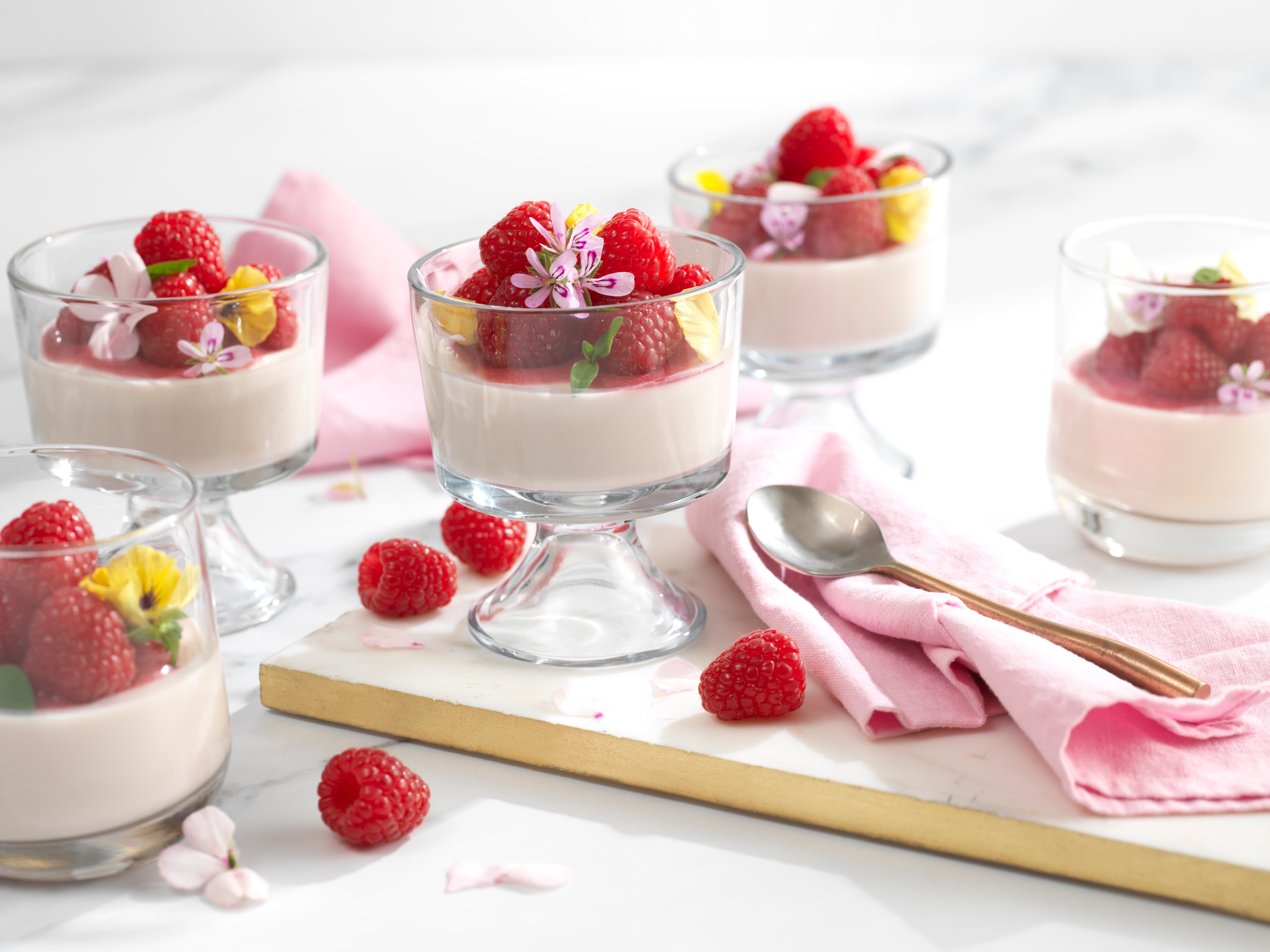 Raspberry Panna Cotta