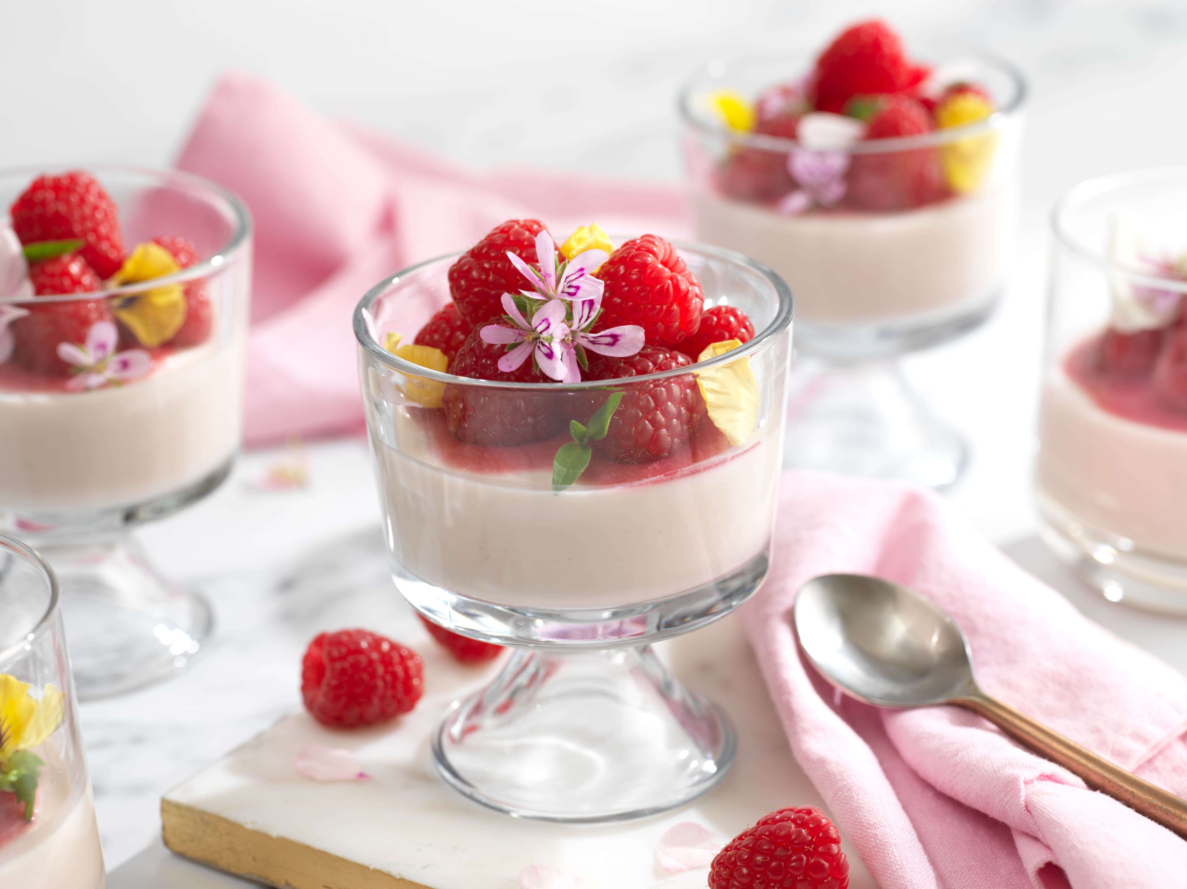 Raspberry Panna Cotta