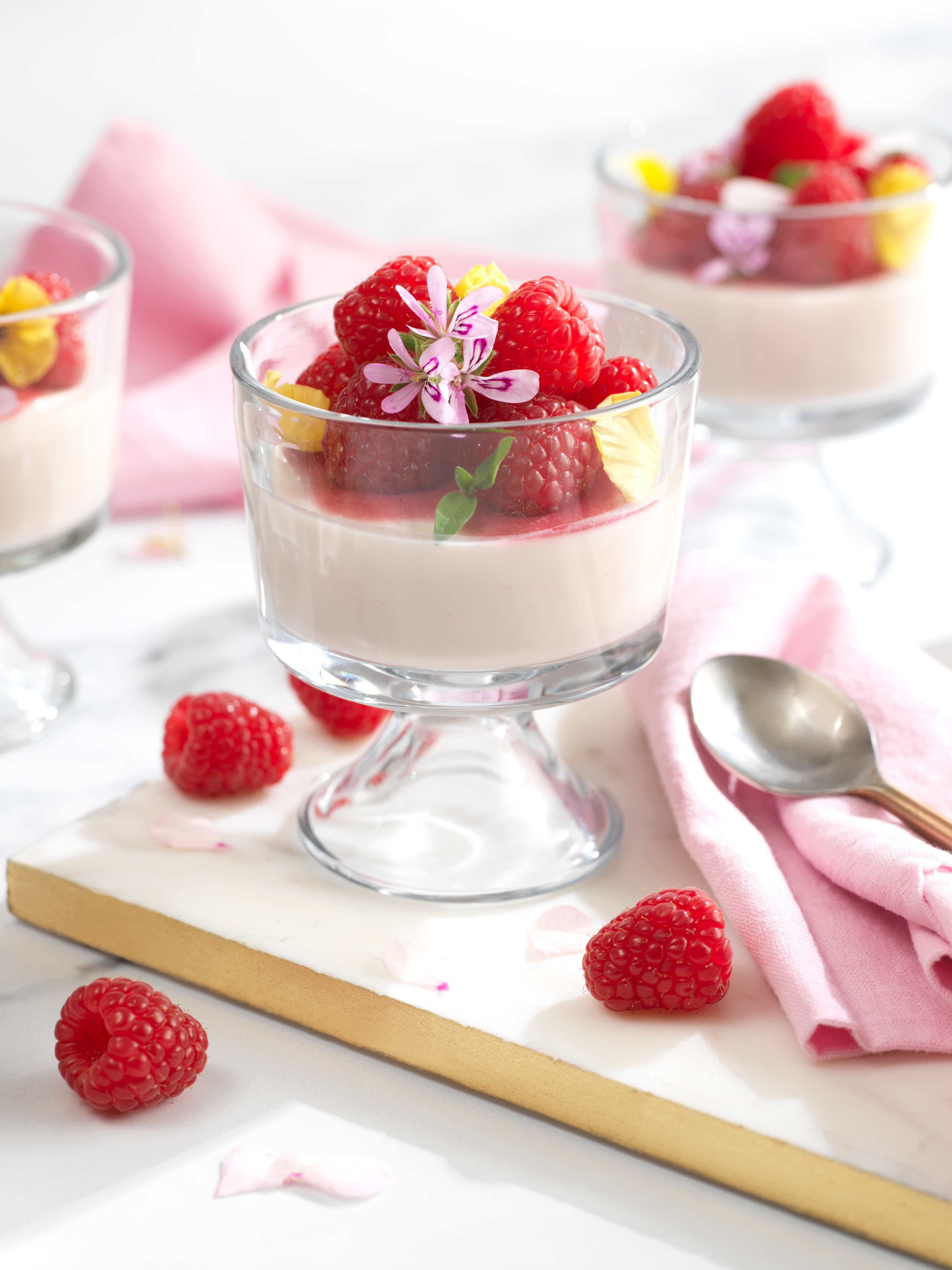 Raspberry Panna Cotta