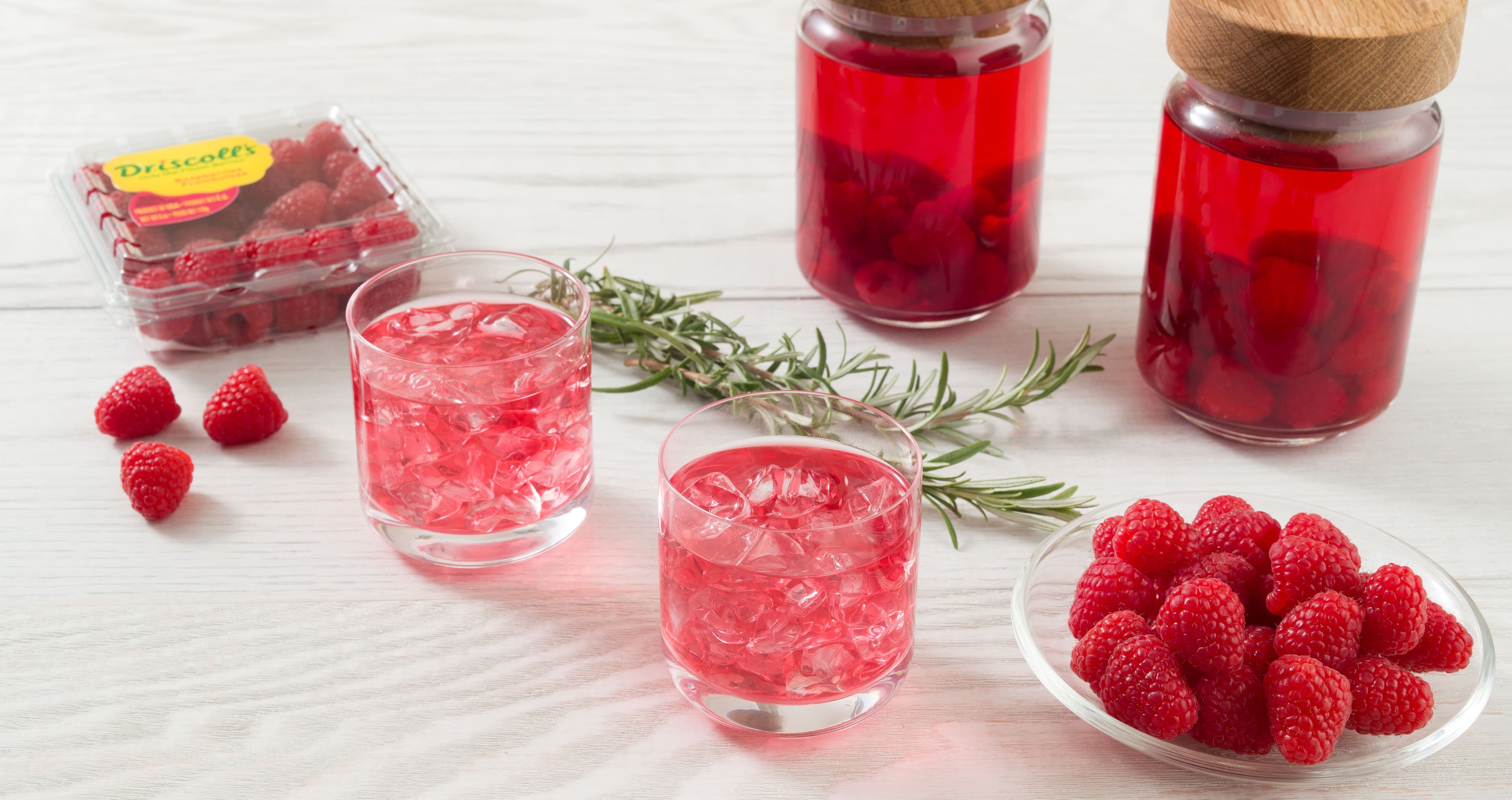 Raspberry infused vodka