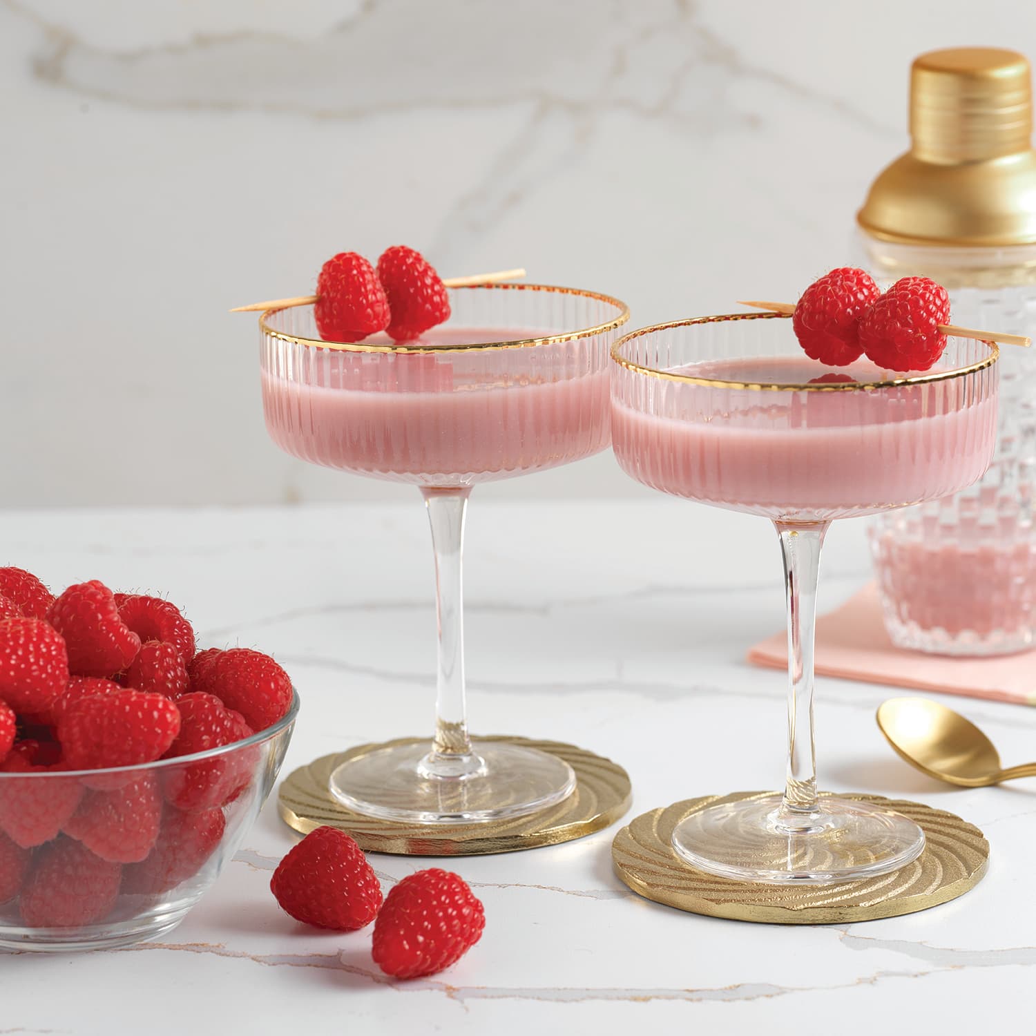 vodka cocktail with chambord liqueur