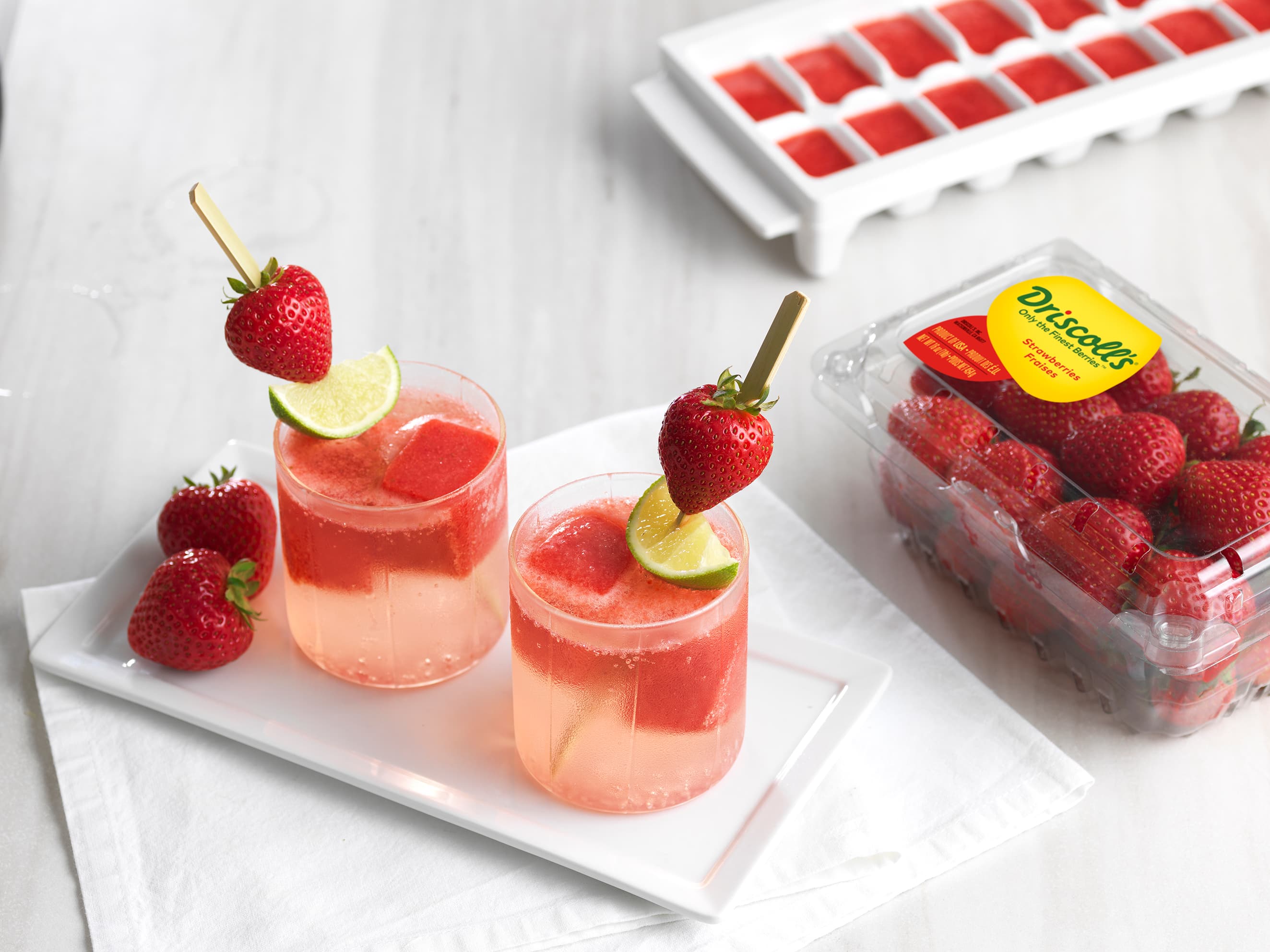 Virgin Strawberry Cocktails with Driscoll's berries