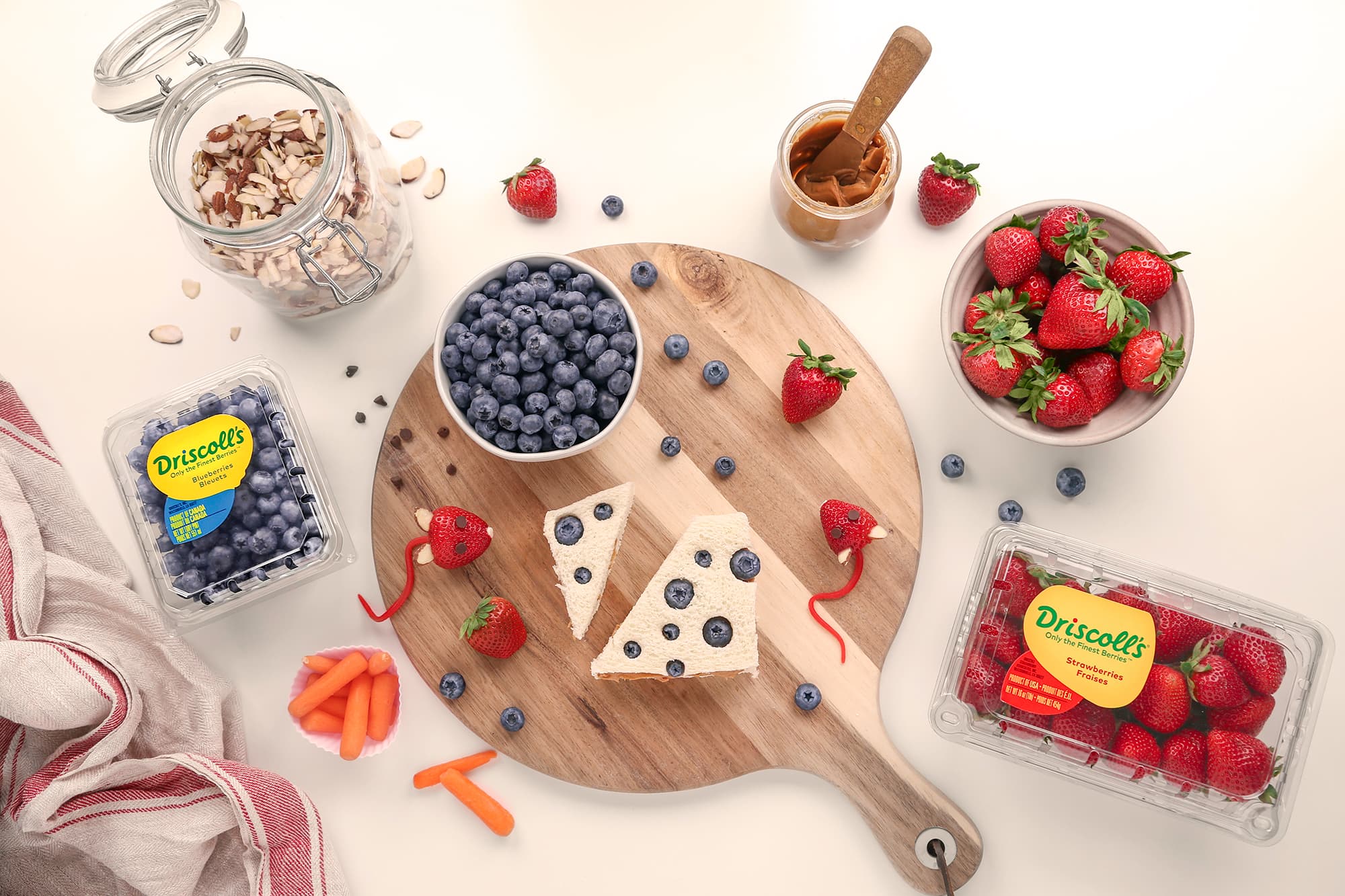 mouse and cheese bento box