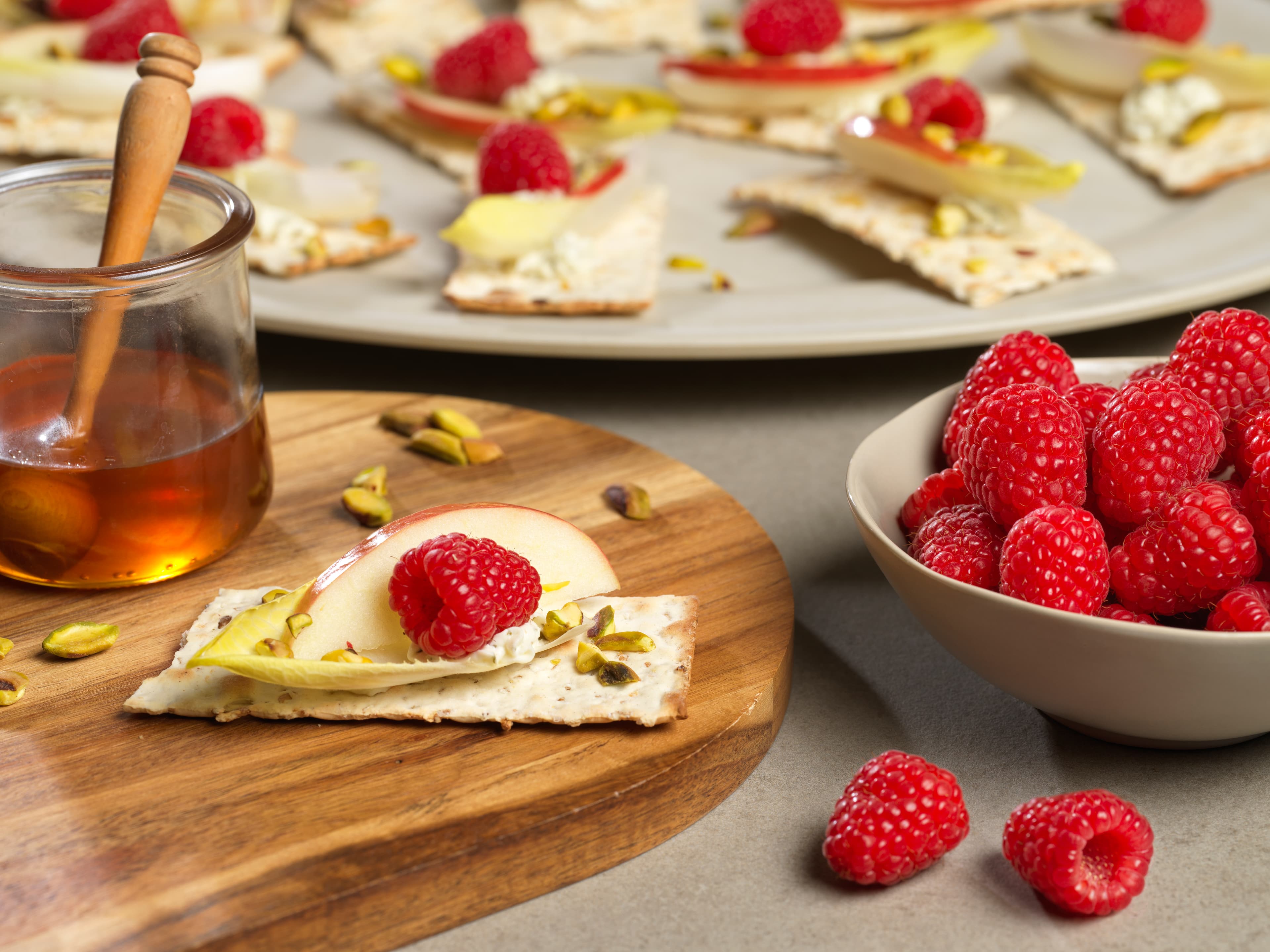 raspberry-and-goat-cheese-endive-bites