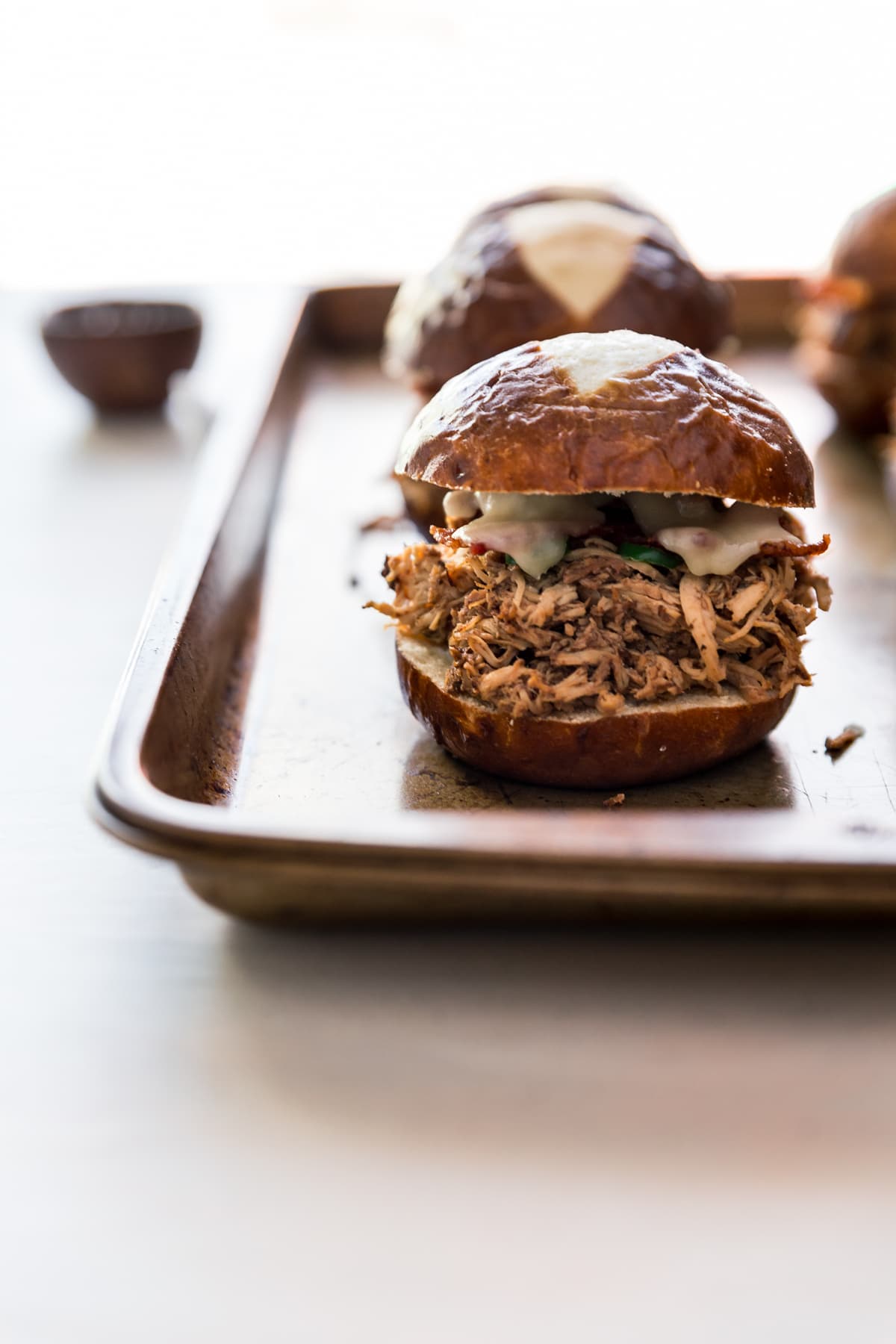 Instant Pot Blackberry Jalapeño BBQ Chicken Sliders